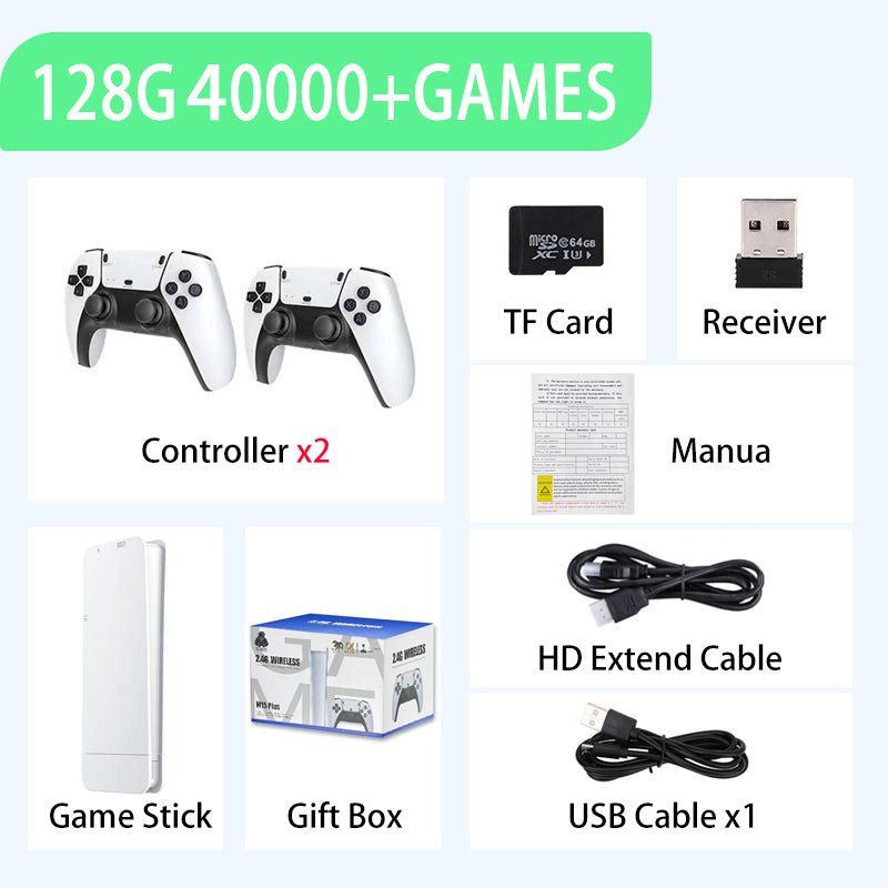 RetroBox™ M15 – Console Rétro 4K, 40 000+ Jeux, 64Go, Manettes Sans Fil