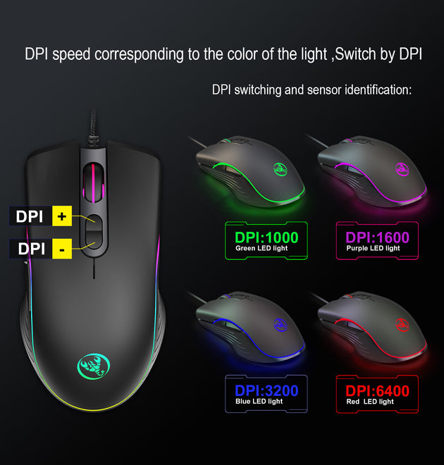 Glowing Gaming Mouse Gaming Wired Mouse