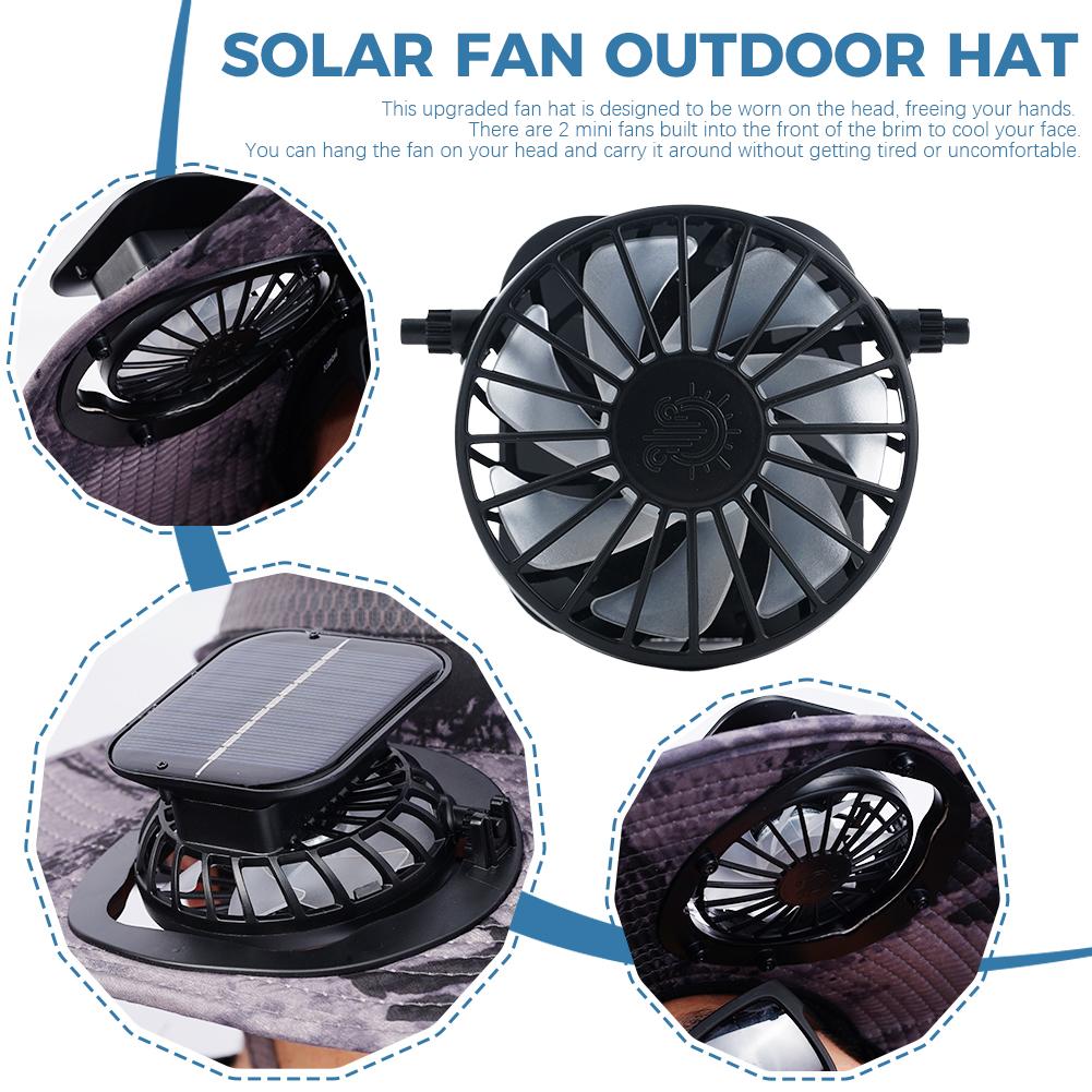 SunGuard Pro™ Wide Brim Solar Fan Outdoor Fishing Hat