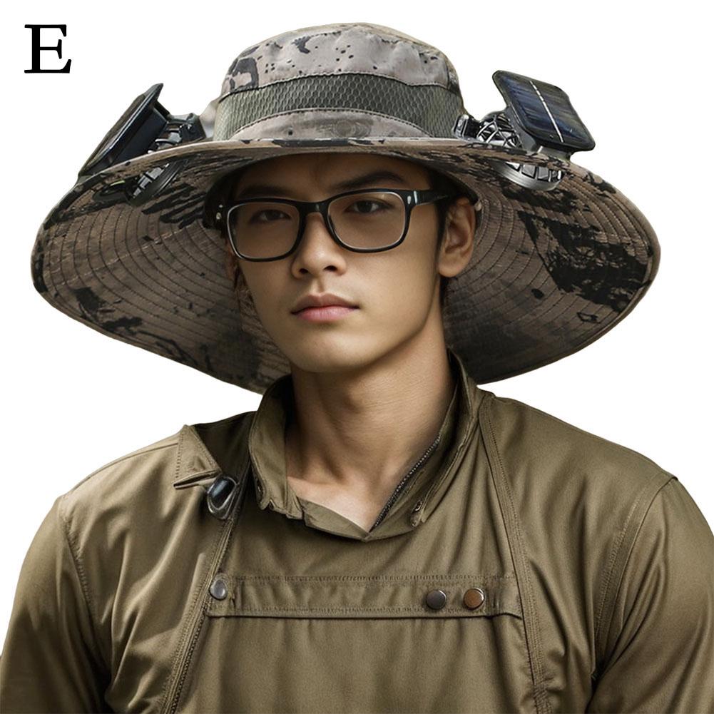 SunGuard Pro™ Wide Brim Solar Fan Outdoor Fishing Hat