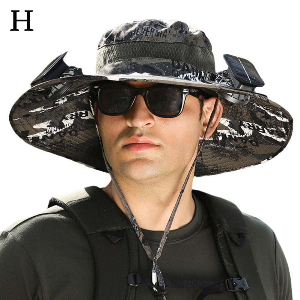 SunGuard Pro™ Wide Brim Solar Fan Outdoor Fishing Hat